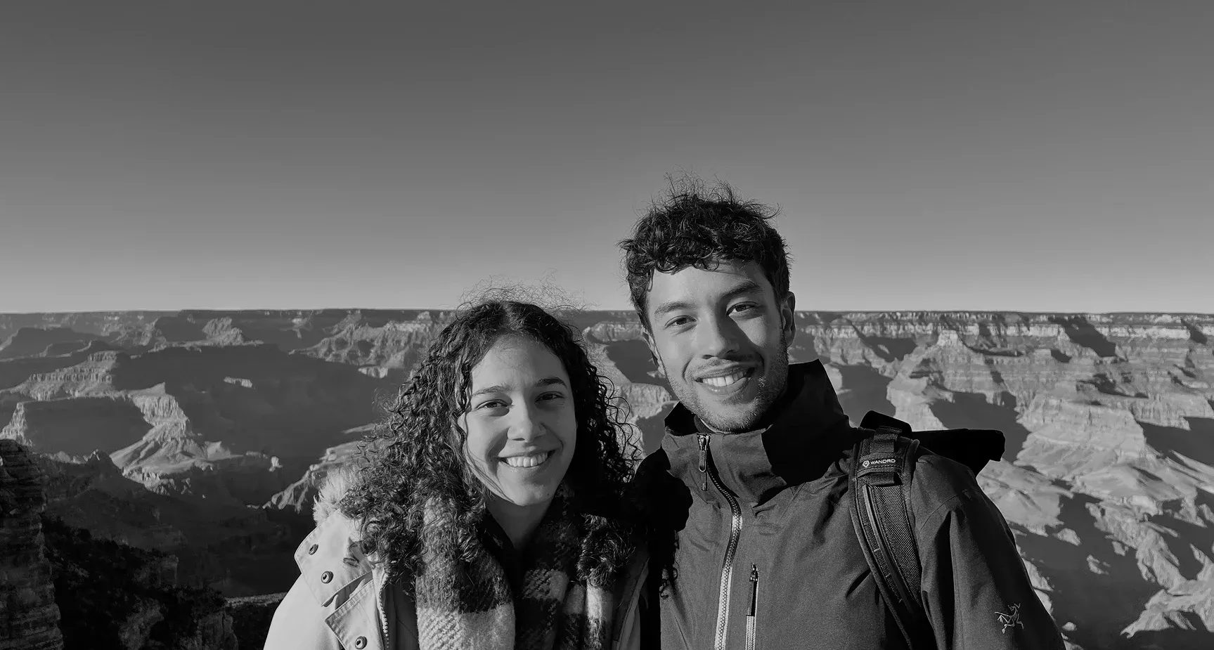 Salome and Orville portrait with Grand Canyon backdrop